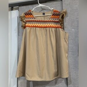 Woman’s Shein 3XL Beige Top/ Blouse